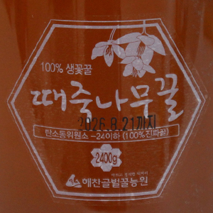 국내산 때죽나무꿀 2400g (2.4kg) (100%숙성생꿀)