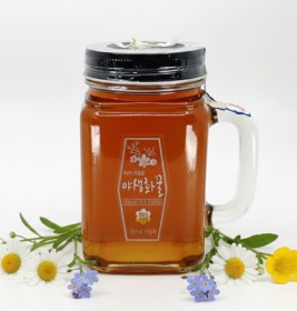 야생화 핸들 컵꿀 550g (숙성한꿀)